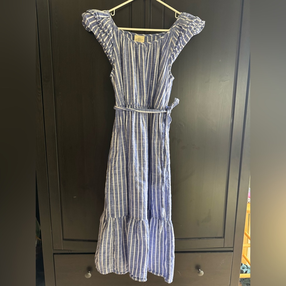 Nautical cotton dress